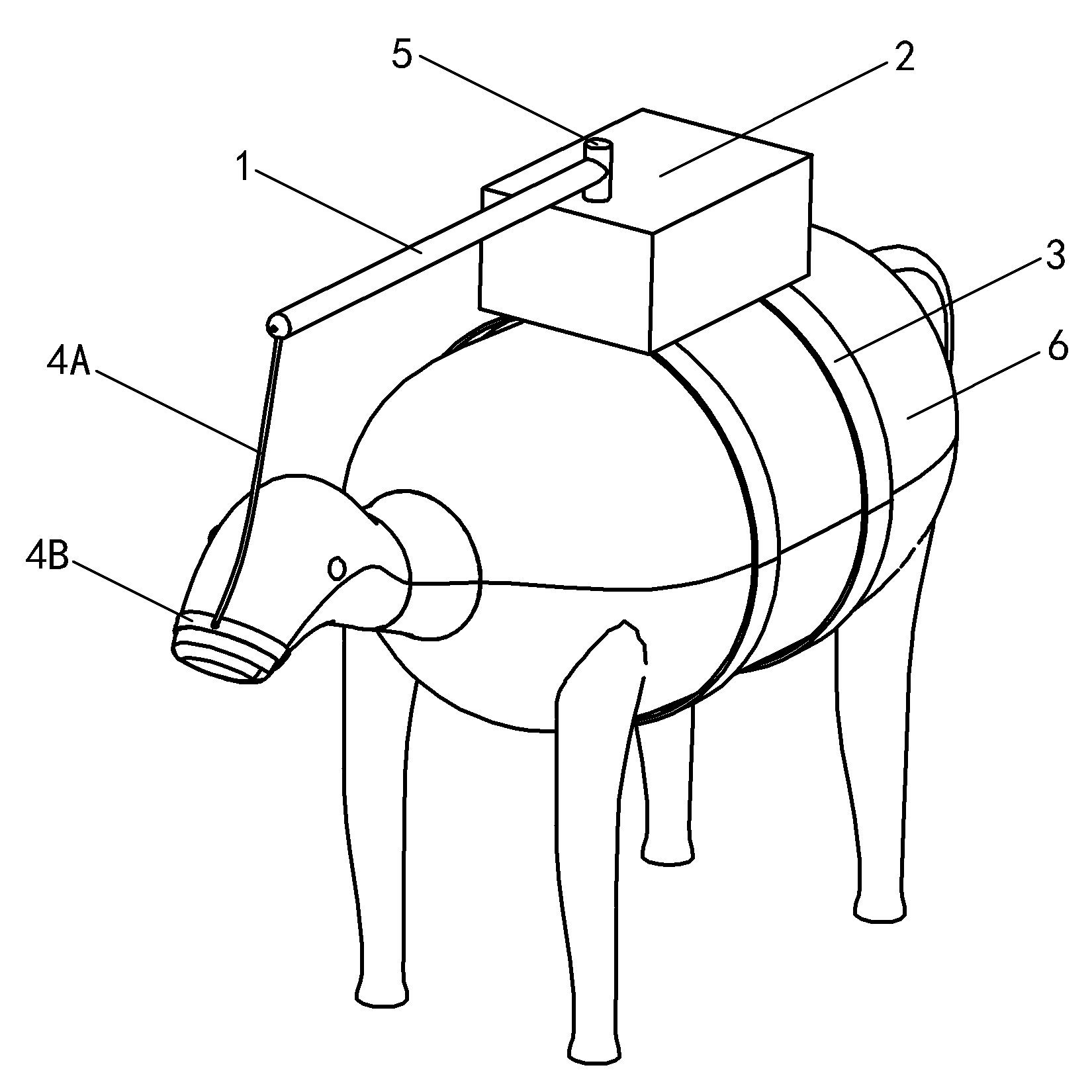 Device for intervening and controlling walking directions of animals