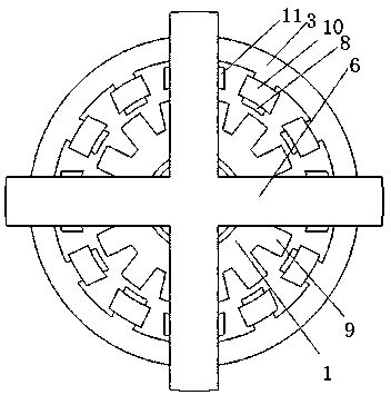 Stator permanent-magnet thin-type bearingless switch reluctance machine