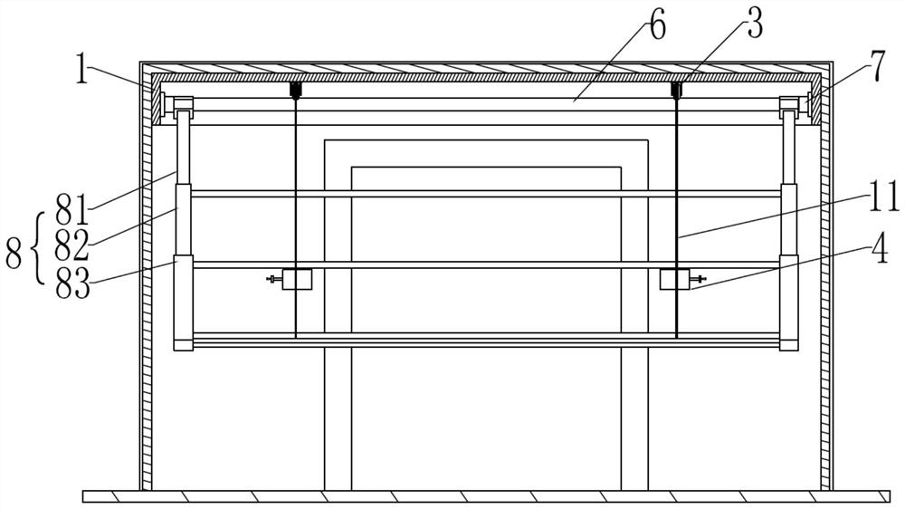 Clothes hanger mounting structure of assembled balcony