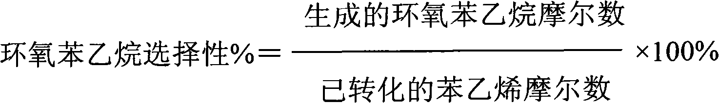 Catalytic oxidation method of styrene