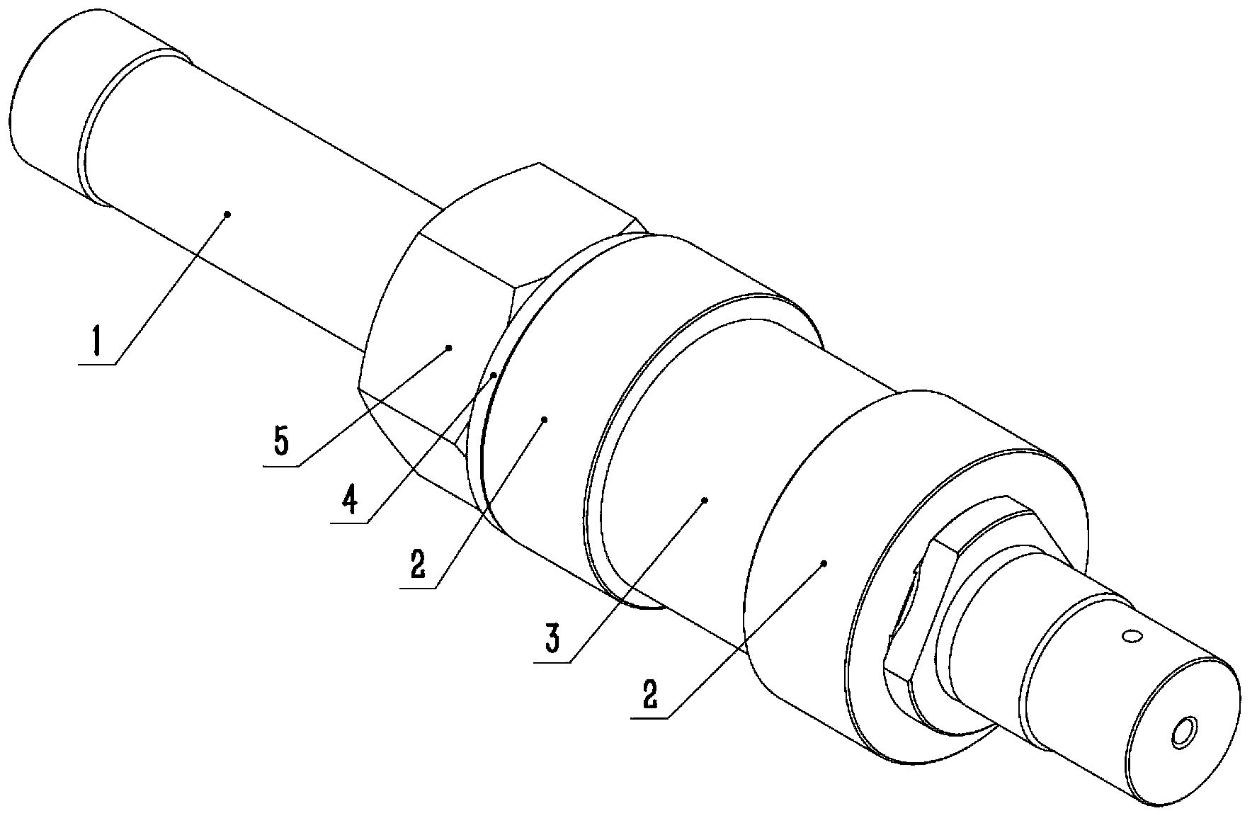 High-precision standard eccentric shaft with adjustable eccentric distance