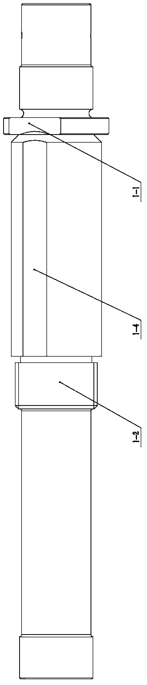 High-precision standard eccentric shaft with adjustable eccentric distance