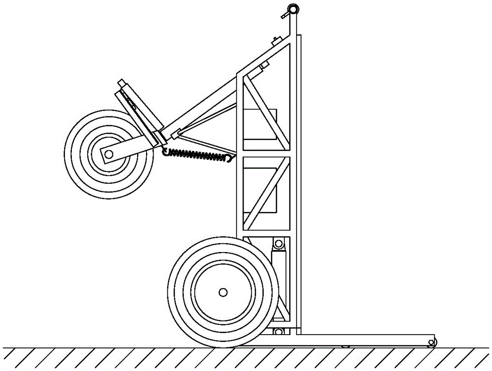 A transport vehicle suitable for a construction site