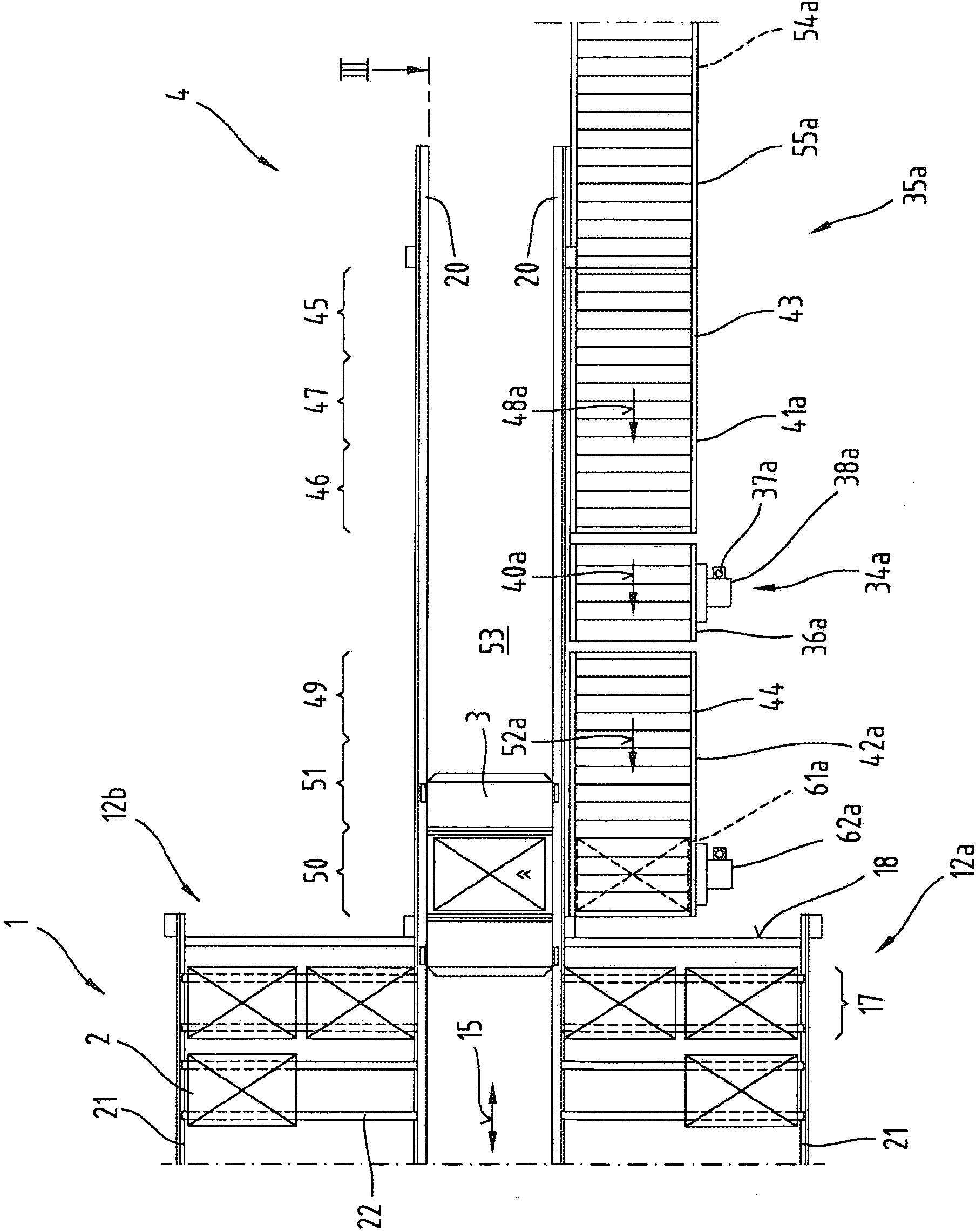 Rack storage system and method for operating same