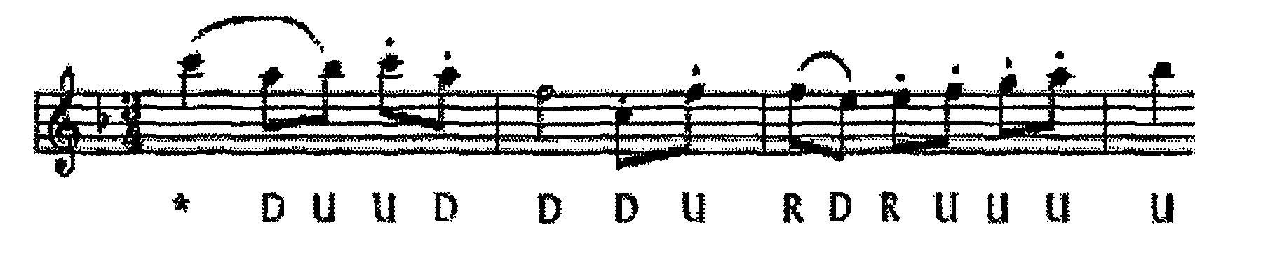 Method for locating information in a musical database using a fragment of a melody