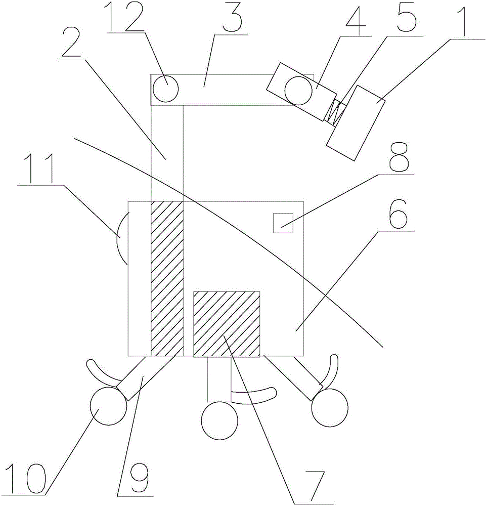 Novel air quality detector bracket with storage function