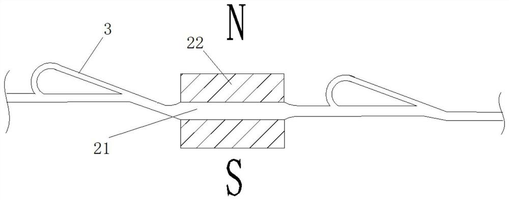 Liquid metal fluid wave energy power generation device