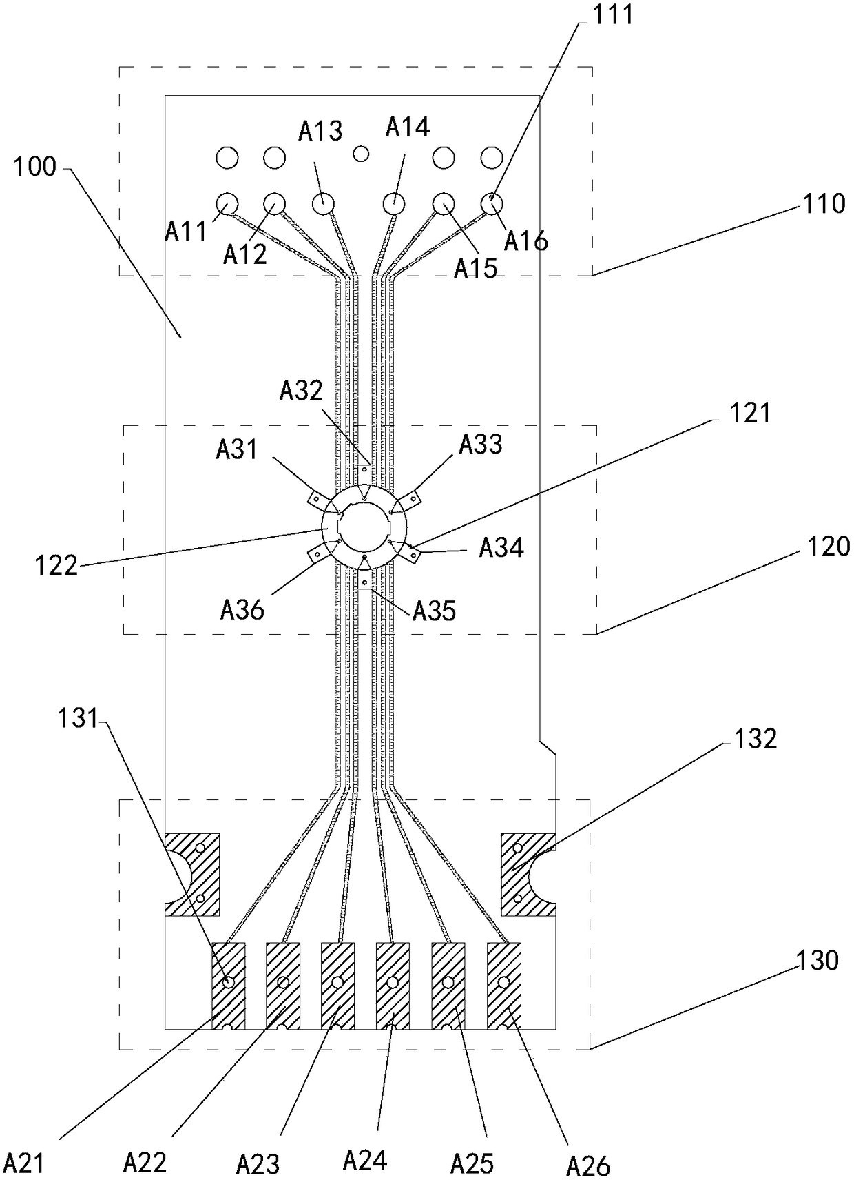 A flexible board and an assembly fixture thereof which meet the industry standard