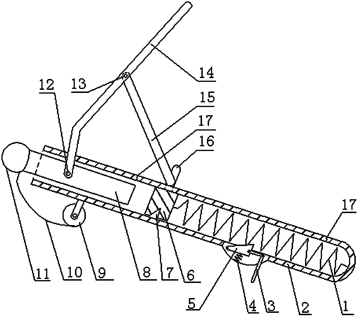 Portable electric high-voltage line operation throwing-hanging catapult