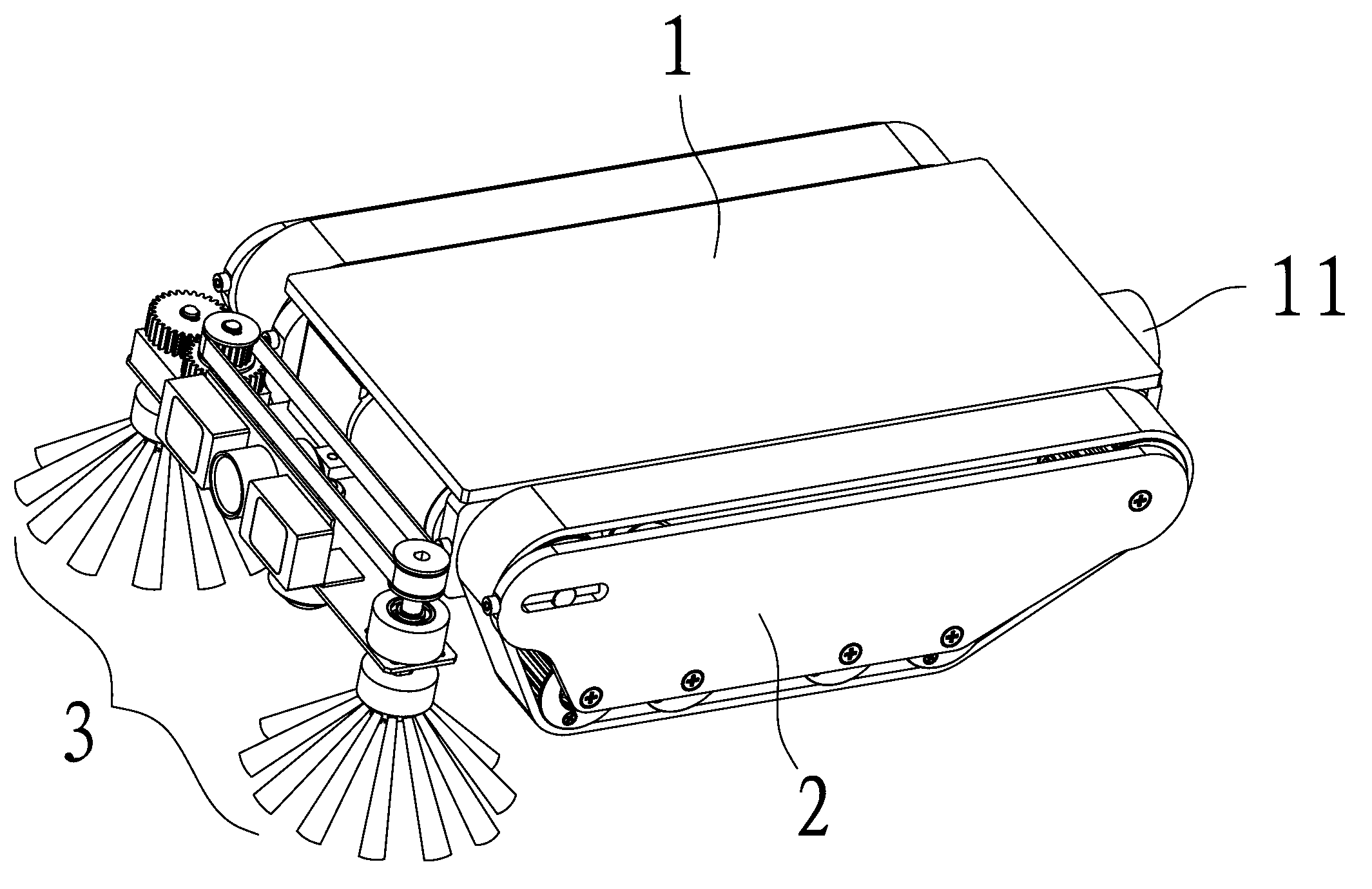 Three-in-one dust collection robot