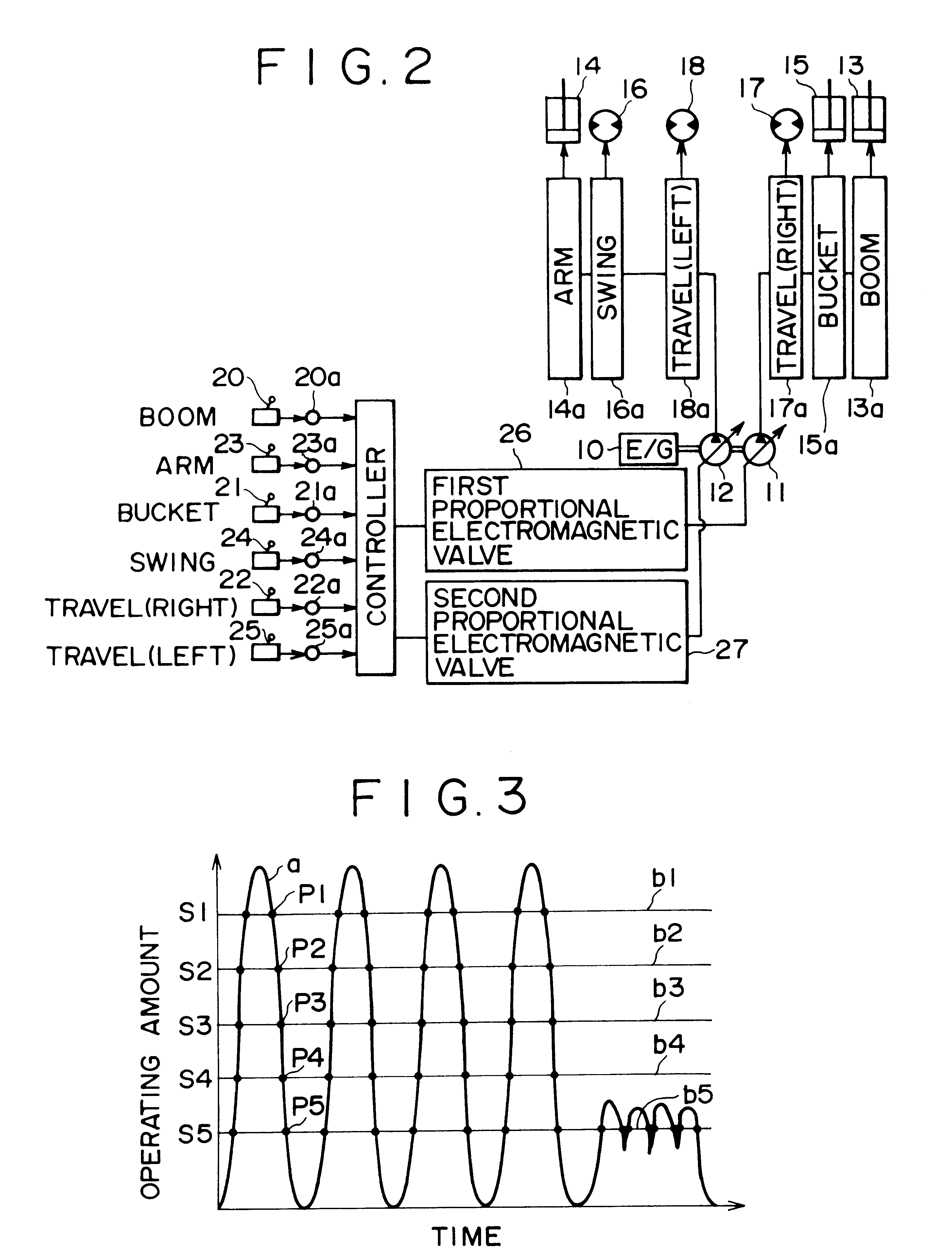 Control apparatus for a hydraulic excavator