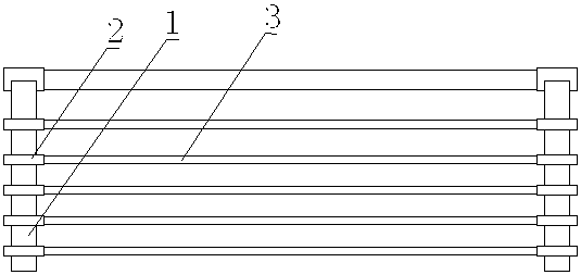 Road traffic safety guardrail and installation method thereof