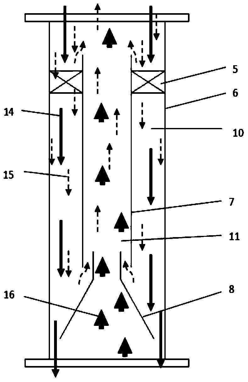 Oil-water separating tower