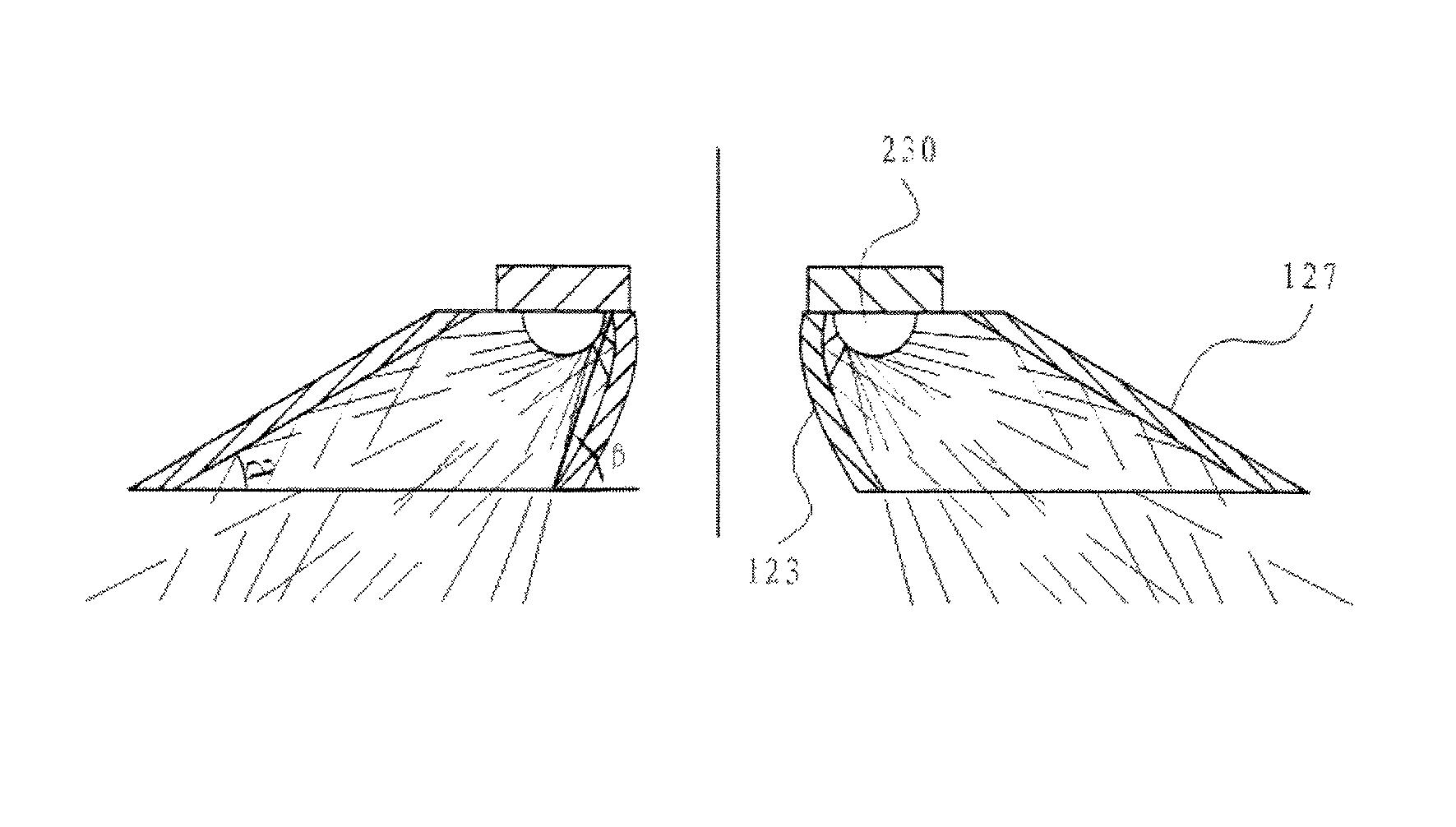 Reflector panel of an LED street lamp