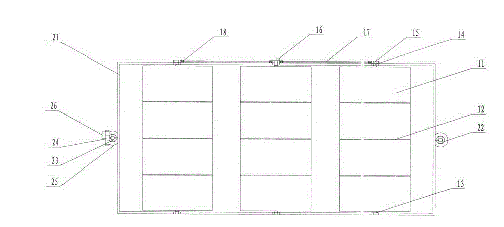 Solar energy photovoltaic double-axle array linkage tracking power generation device