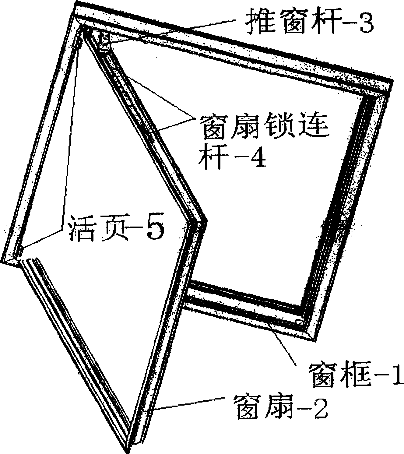 Automatic side-hung window