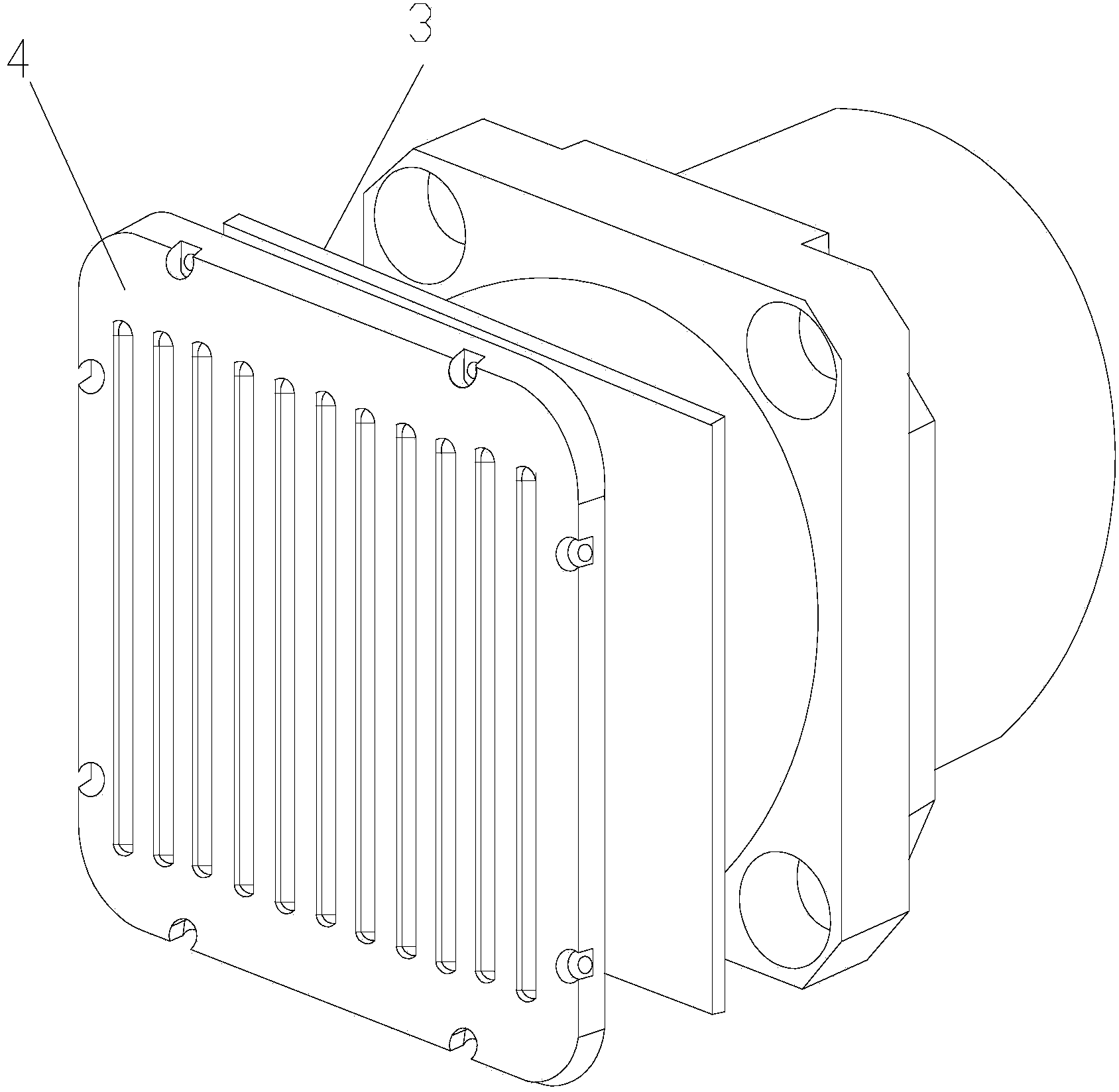 Heat dissipation optimizing structure for precise device in inertial navigation product