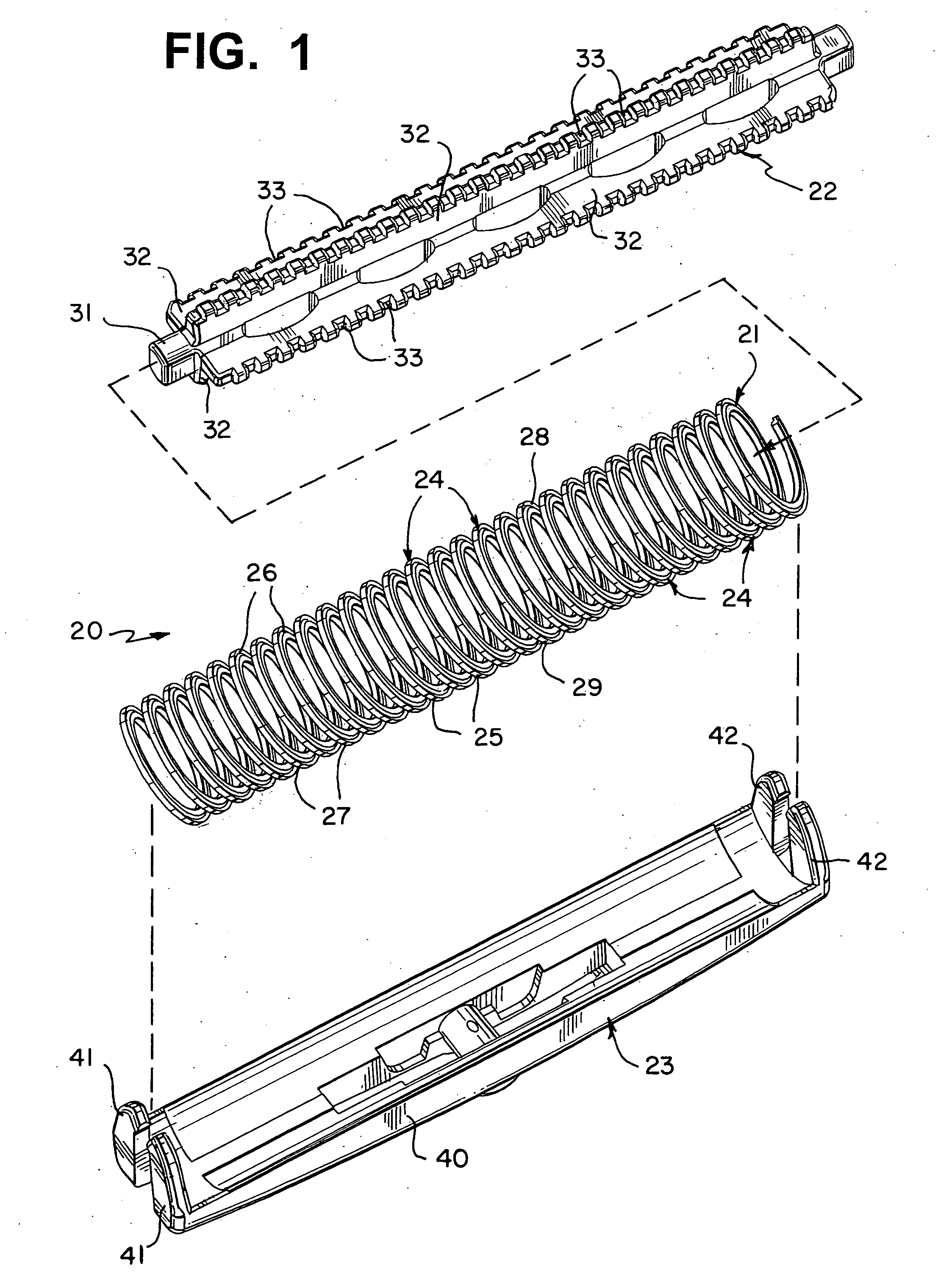 Cutting system construction for electric dry foil shavers