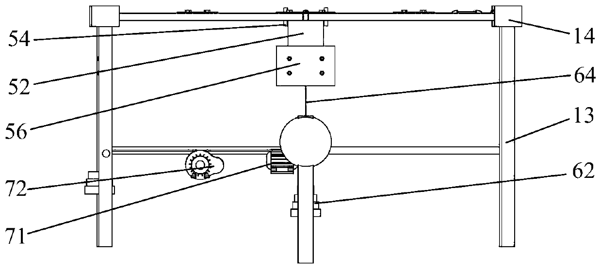 Test device for biaxial stress fatigue loading of flexible fiber enhanced thin film