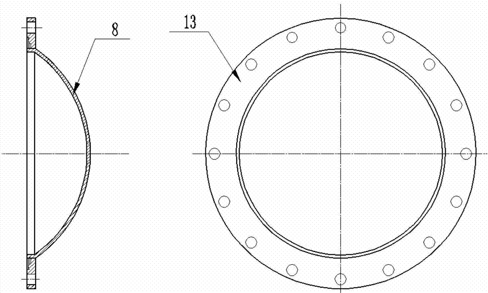 Fan device driving gas to circulate in high-temperature high-pressure sealed pipeline