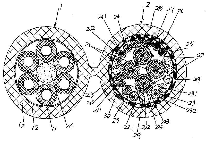 Electric cable of ink jet printer