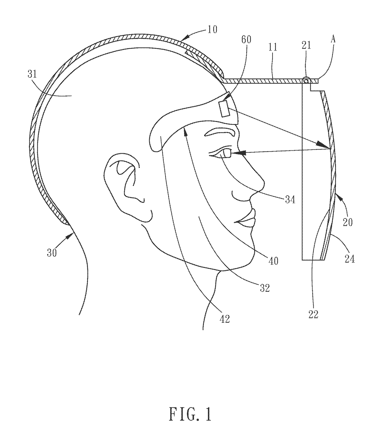 Head-mounted equipment capable of displaying images