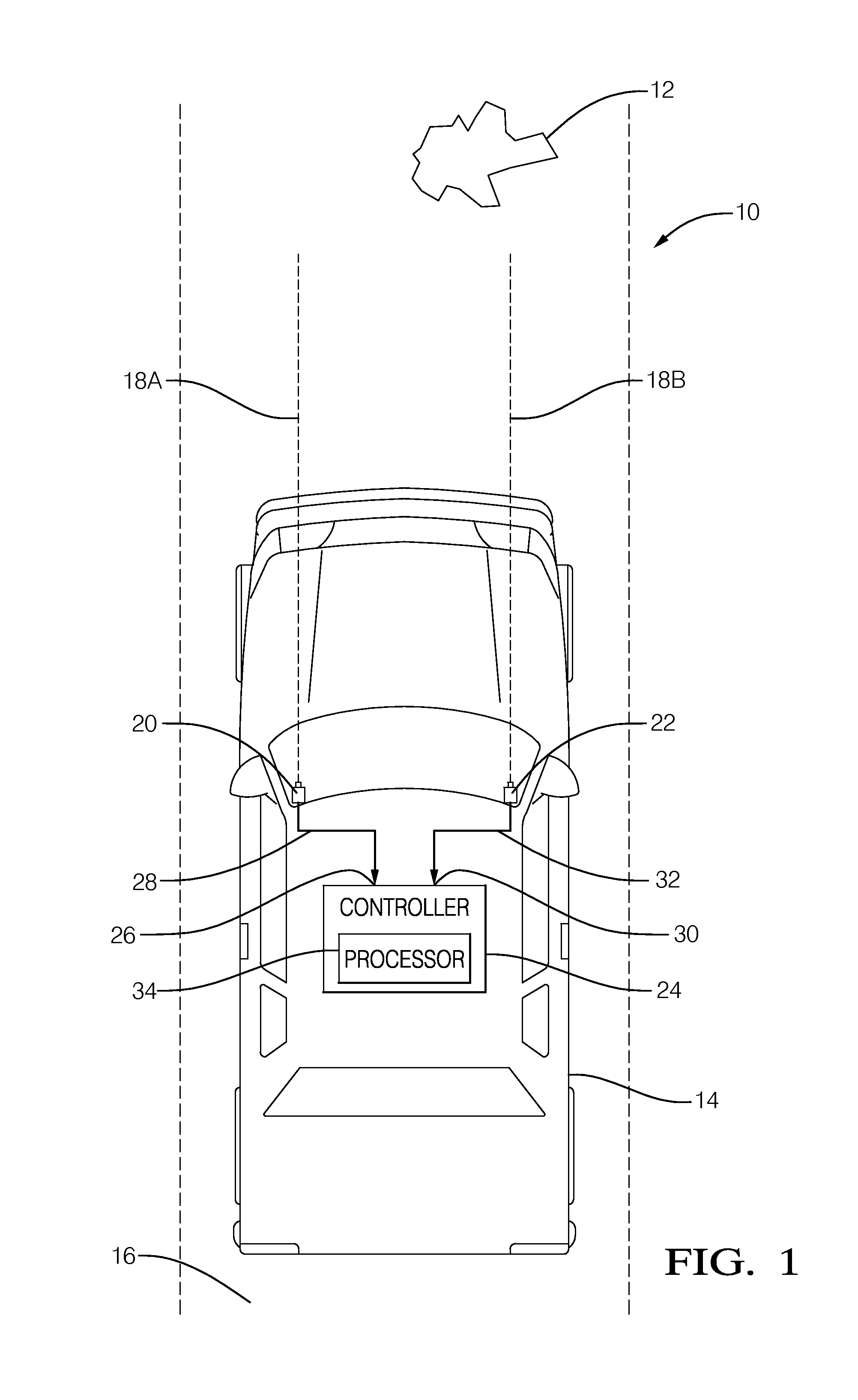 Stereoscopic camera object detection system and method of aligning the same