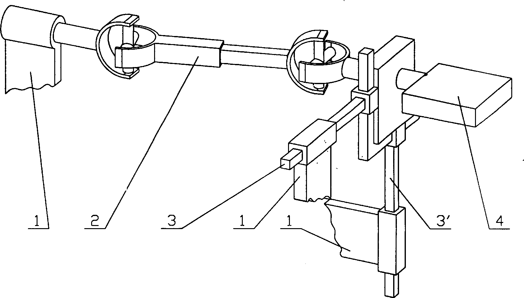 Three freedom degrees decoupling sphere parallel mechanism