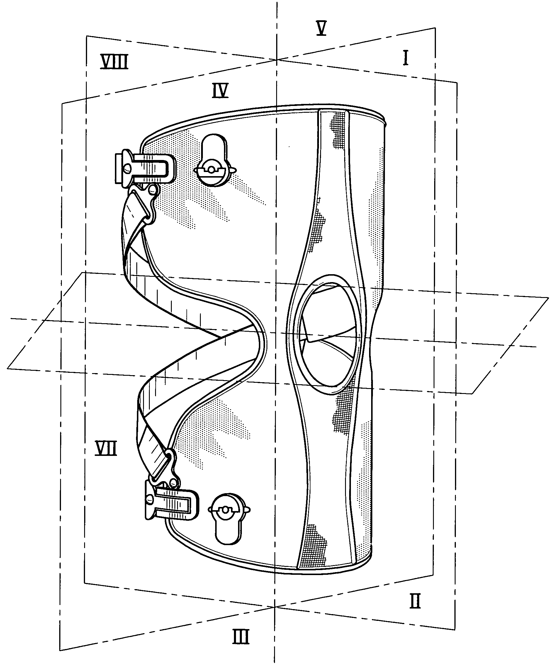 Knee brace and method for securing the same