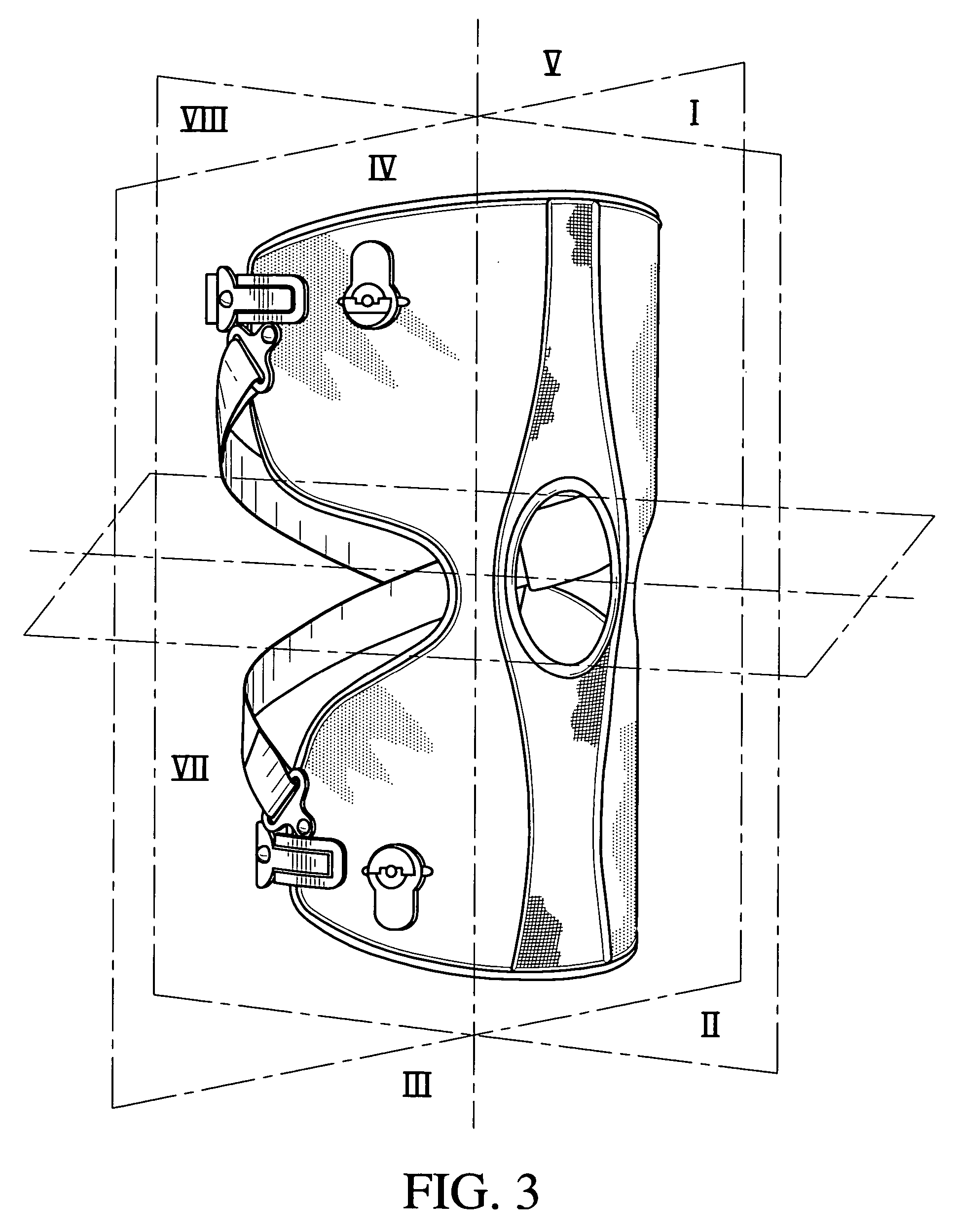 Knee brace and method for securing the same