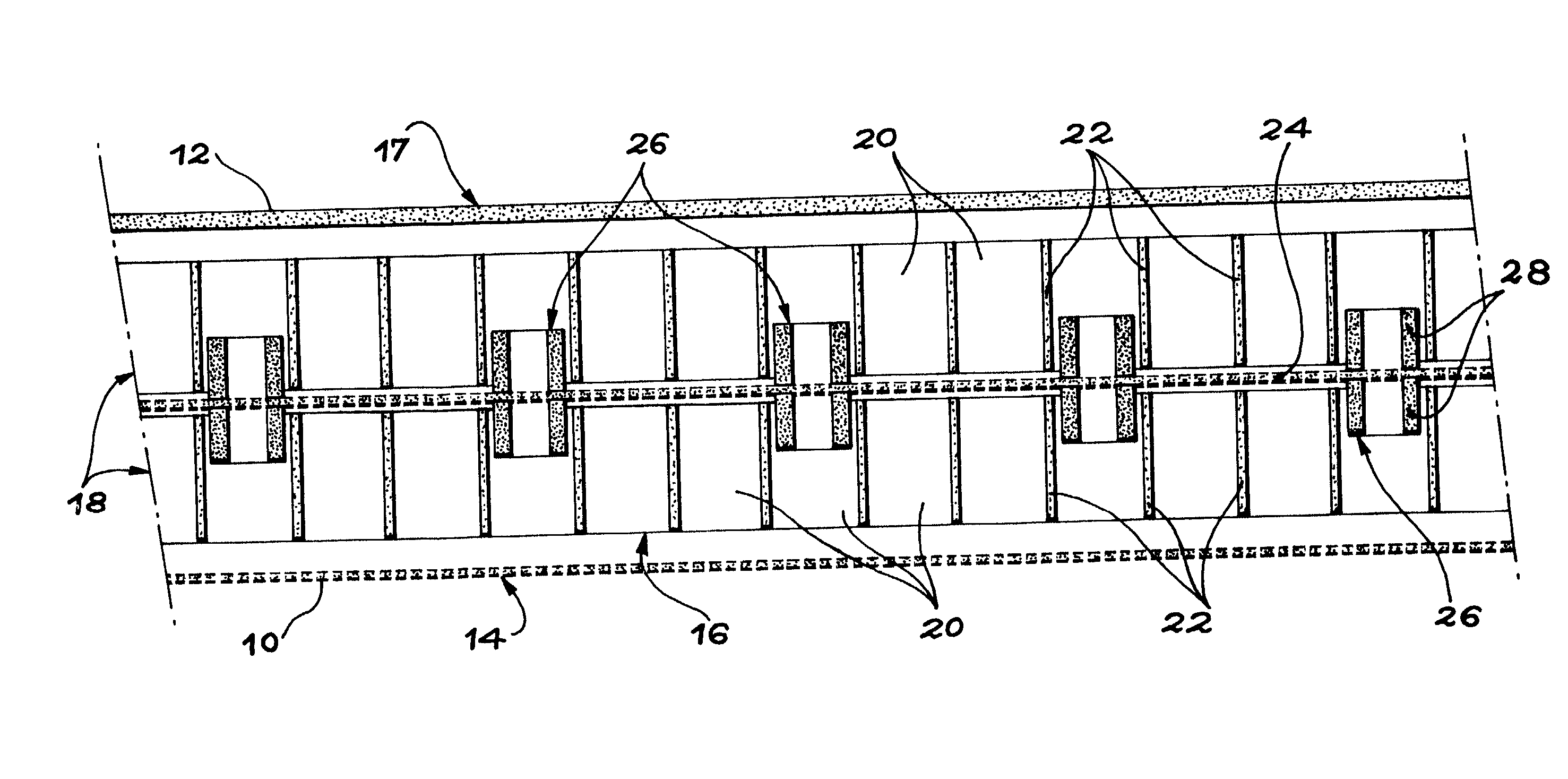 Sandwich acoustic panel