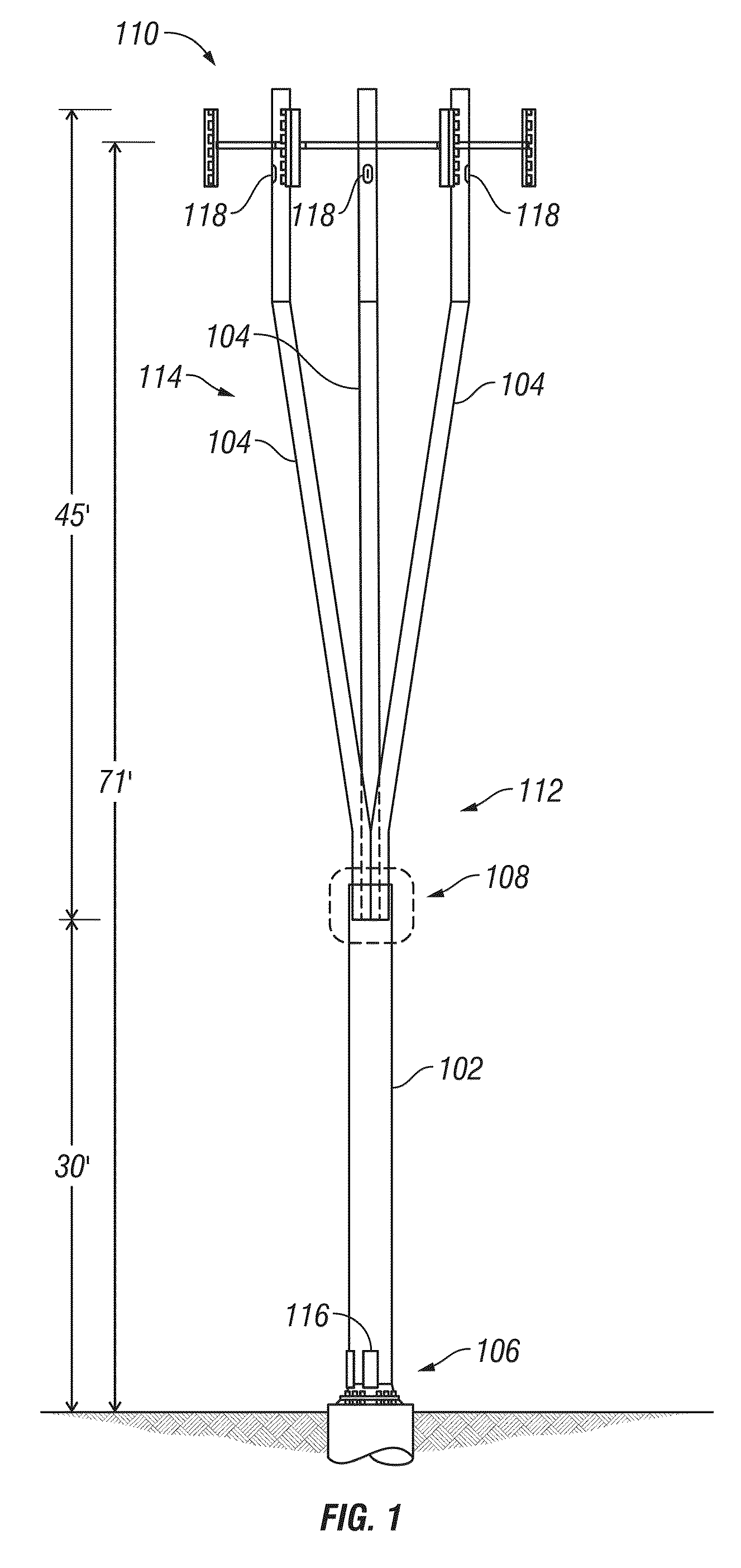 System, method and apparatus for supporting and concealing radio antennas