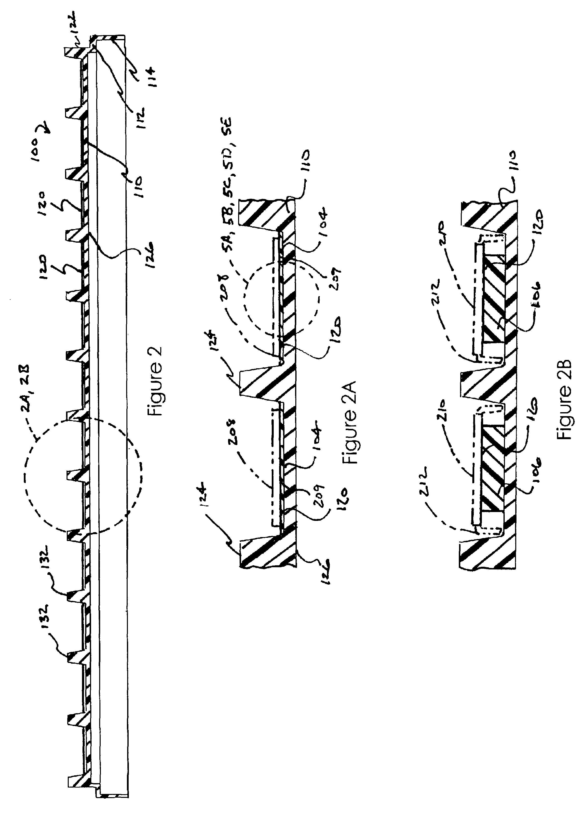 Matrix tray with tacky surfaces