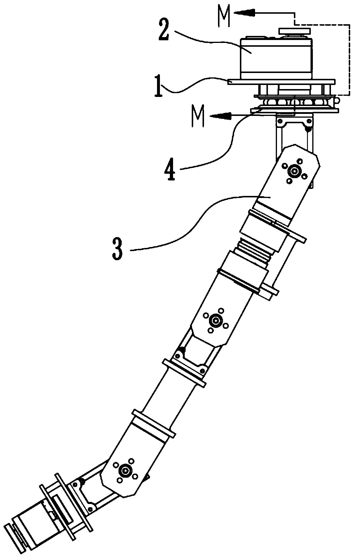 Multi-degree-of-freedom mechanical arm capable of being equipped on small and medium-sized mobile platforms