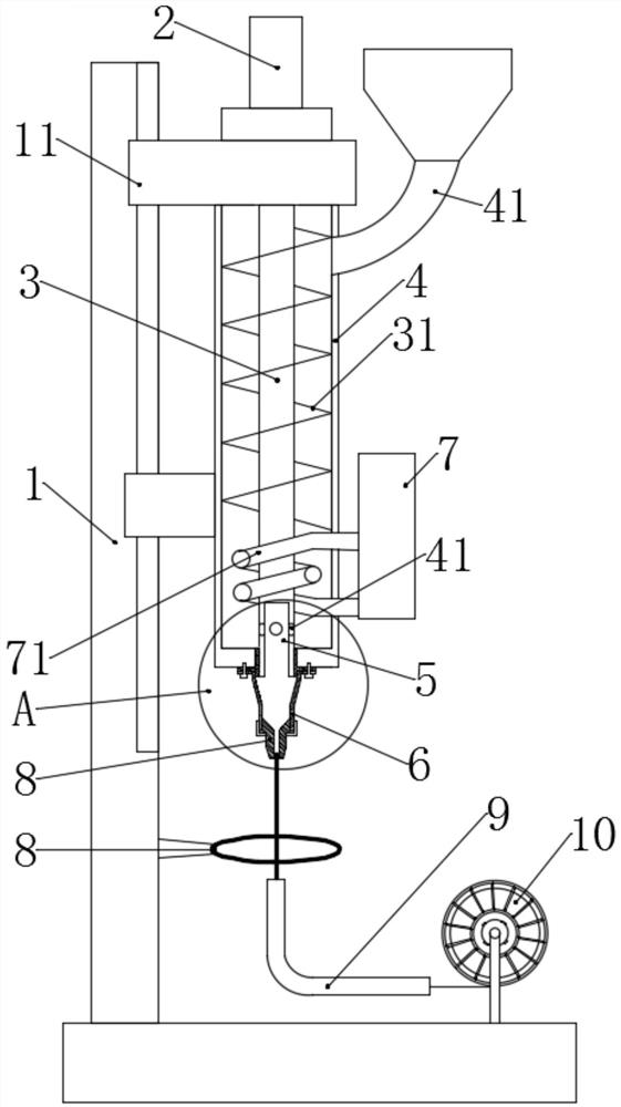 A kind of polyglycolic acid spinning assembly