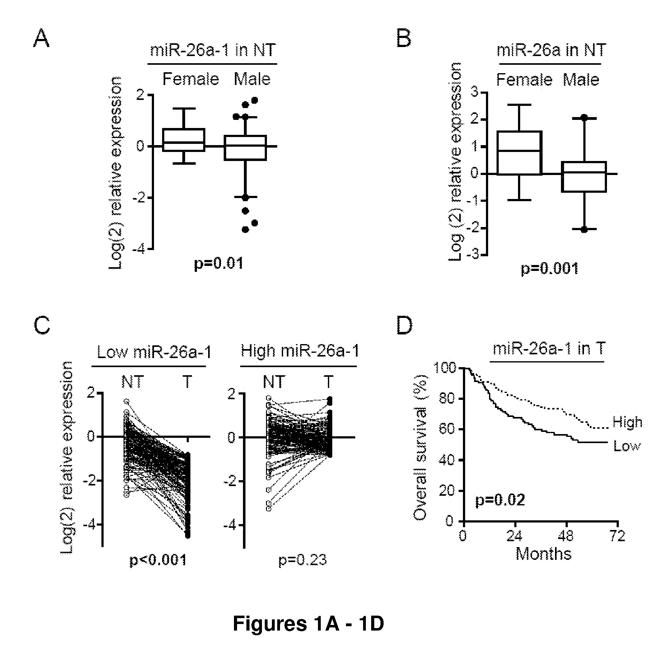 Use of MiR-26 family as a predictive marker for hepatocellular carcinoma and responsiveness to therapy