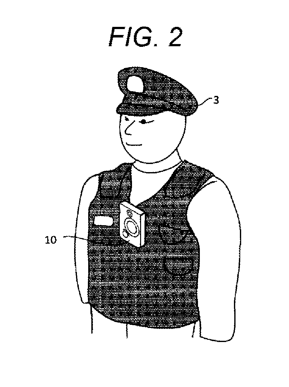 Wearable camera, wearable camera system, and recording control method