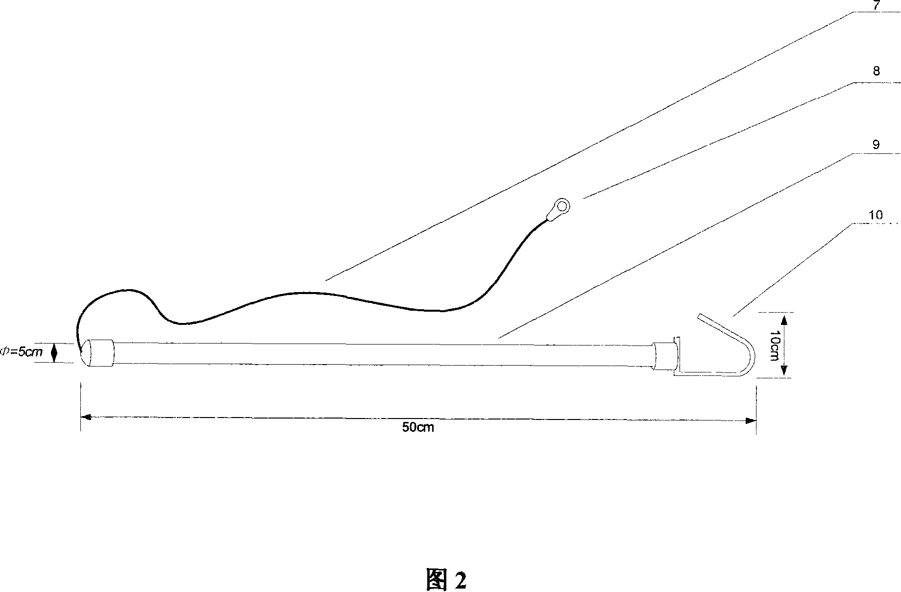 Equipotential access method of alternating current ultra / super high-tension line live-line work and electric potential transferring stick