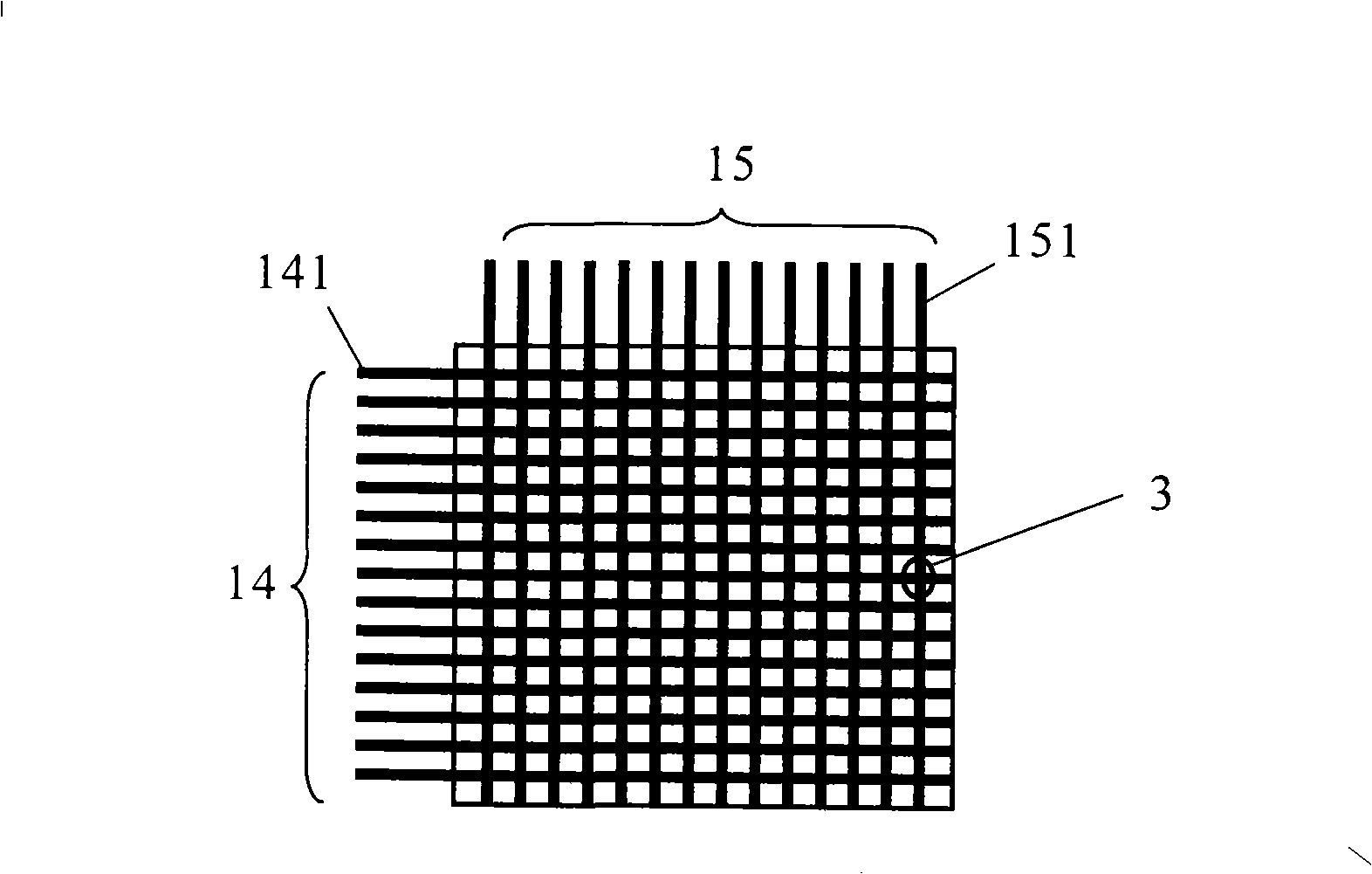 Driving circuit for smectic state LCD display