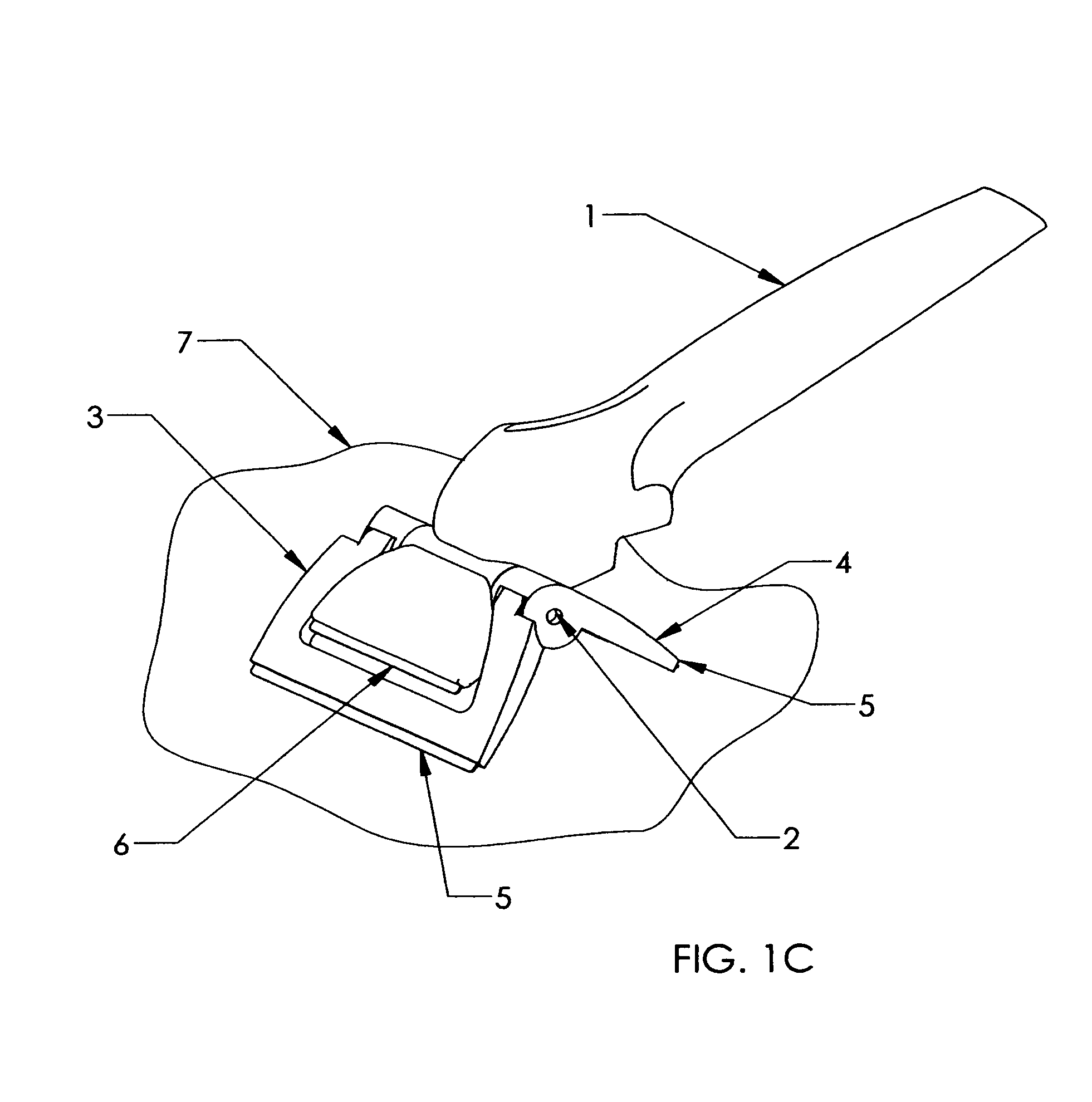 Two blade scraping device