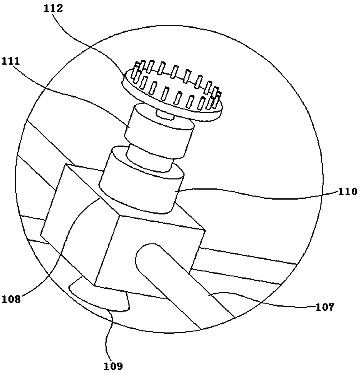 Ship solar cell panel cleaning device