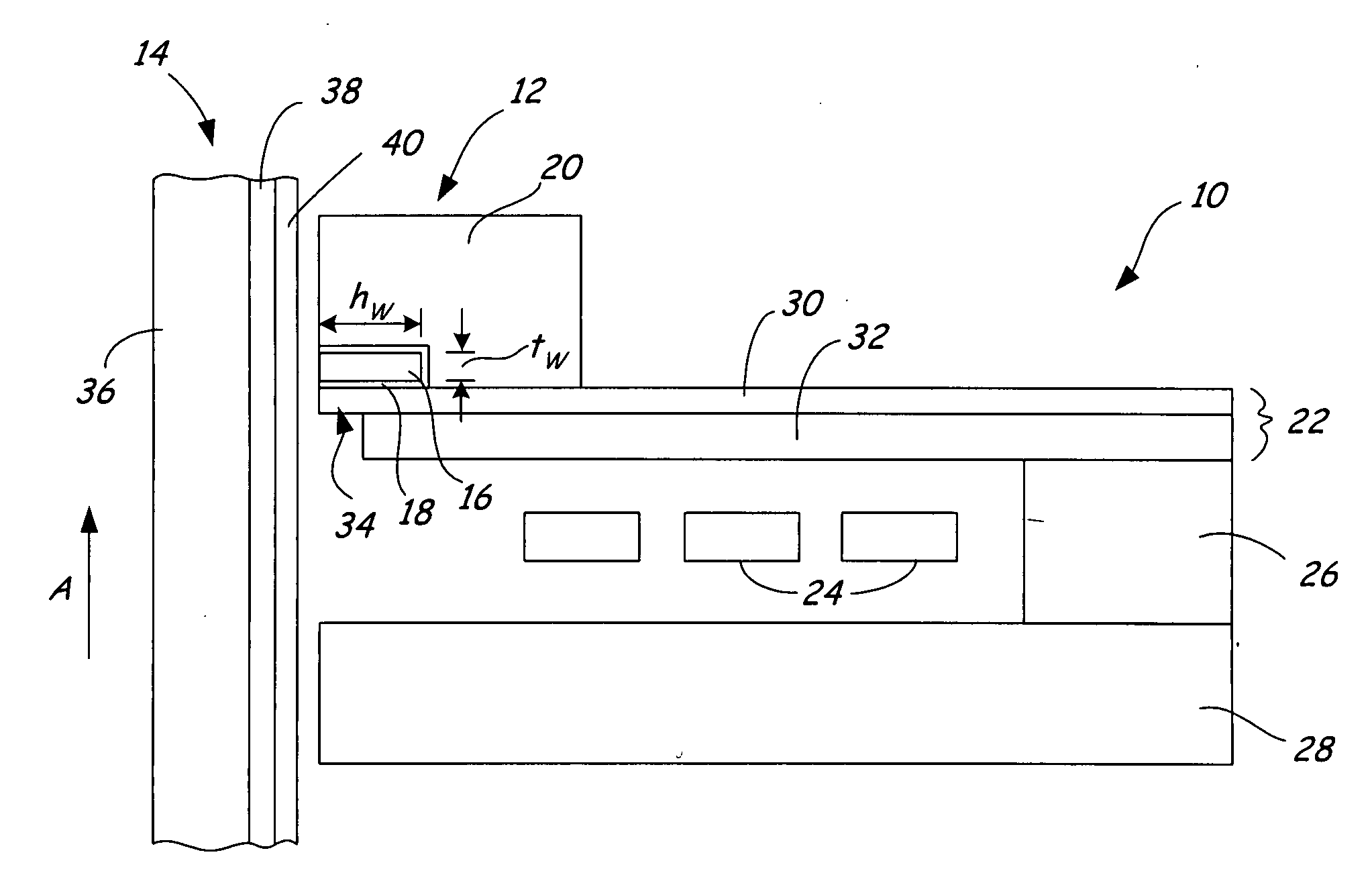 Wire-assisted write device with high thermal reliability