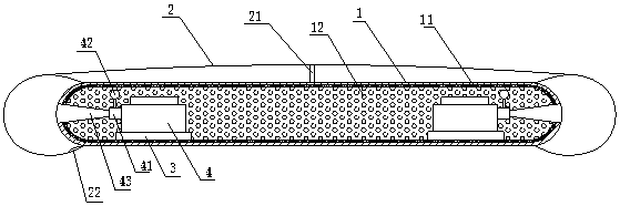 A double-action gas guide device for a hovercraft