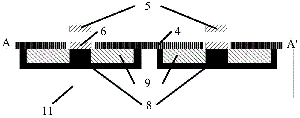 GaN-based low leakage current clamped beam switch field effect transistor NOR gate