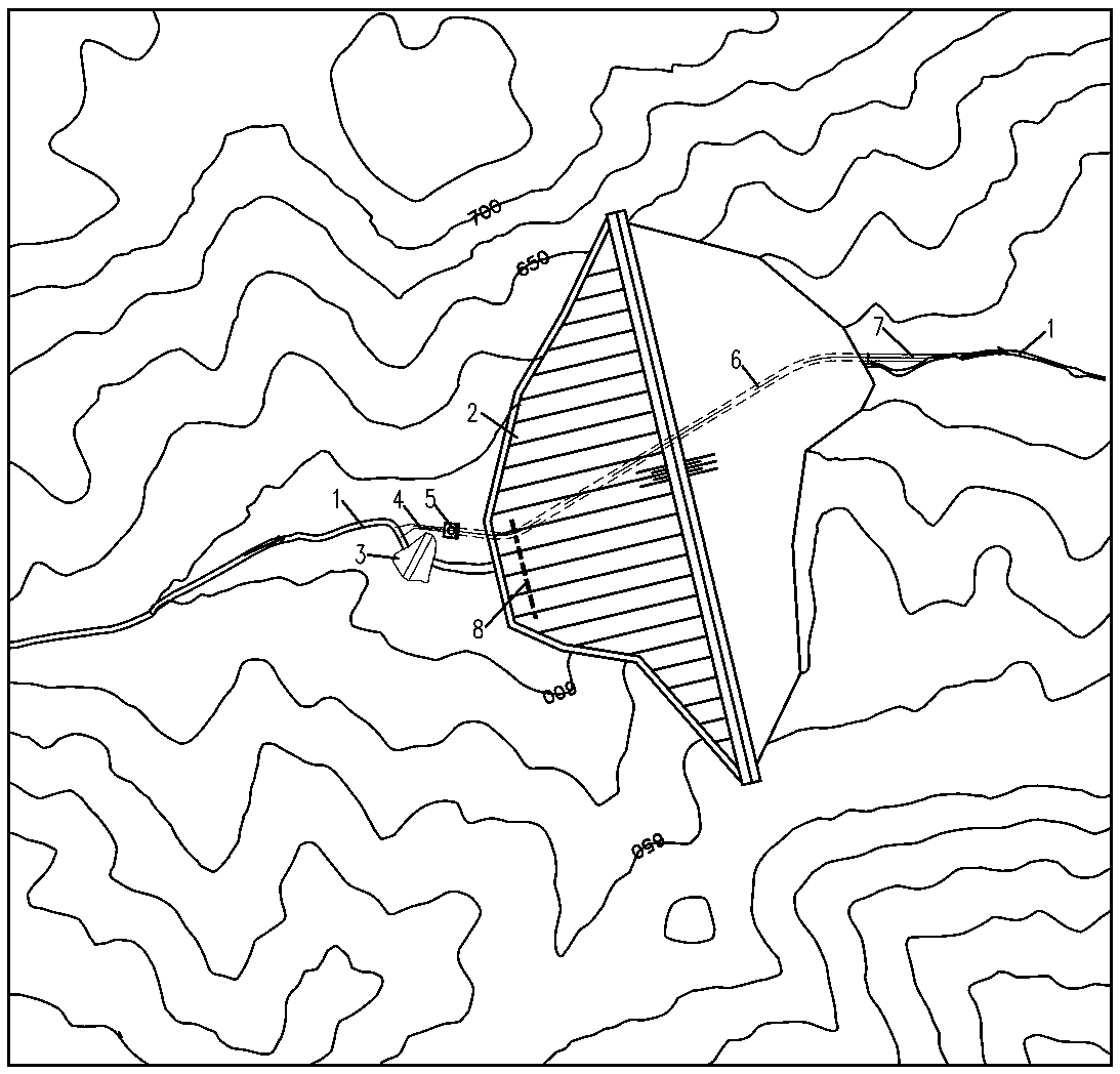 Dam structure with permanent and temporary combined multifunctional drainage box culvert and construction method thereof