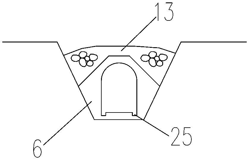 Dam structure with permanent and temporary combined multifunctional drainage box culvert and construction method thereof