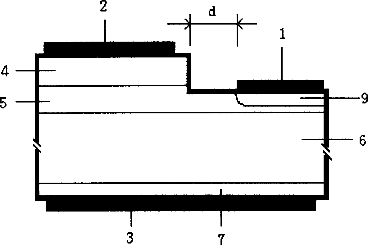 Power bipolar transistor with base local heavy saturation