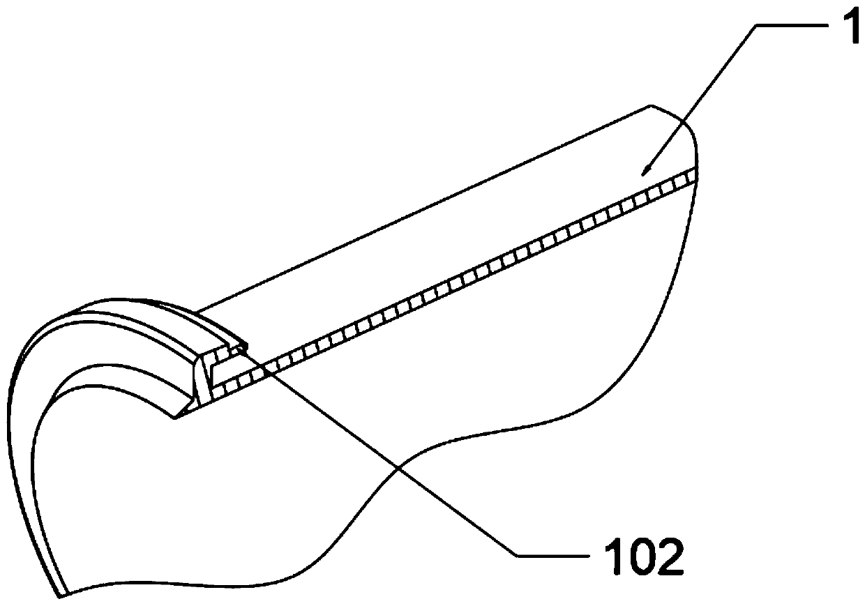 Multi-layer plastic tube structure with wear resistance and long service life