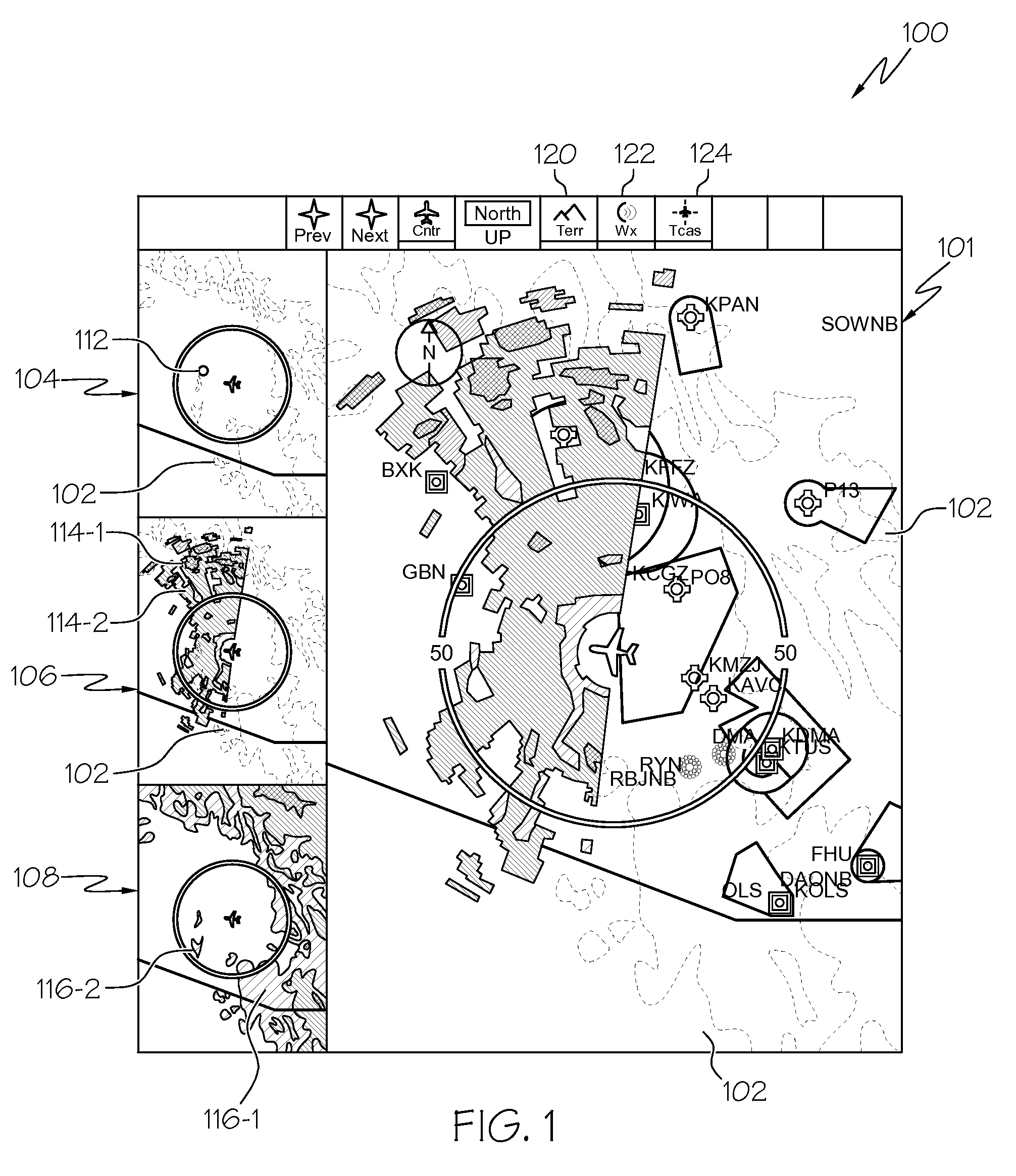 Multiple miniature avionic displays