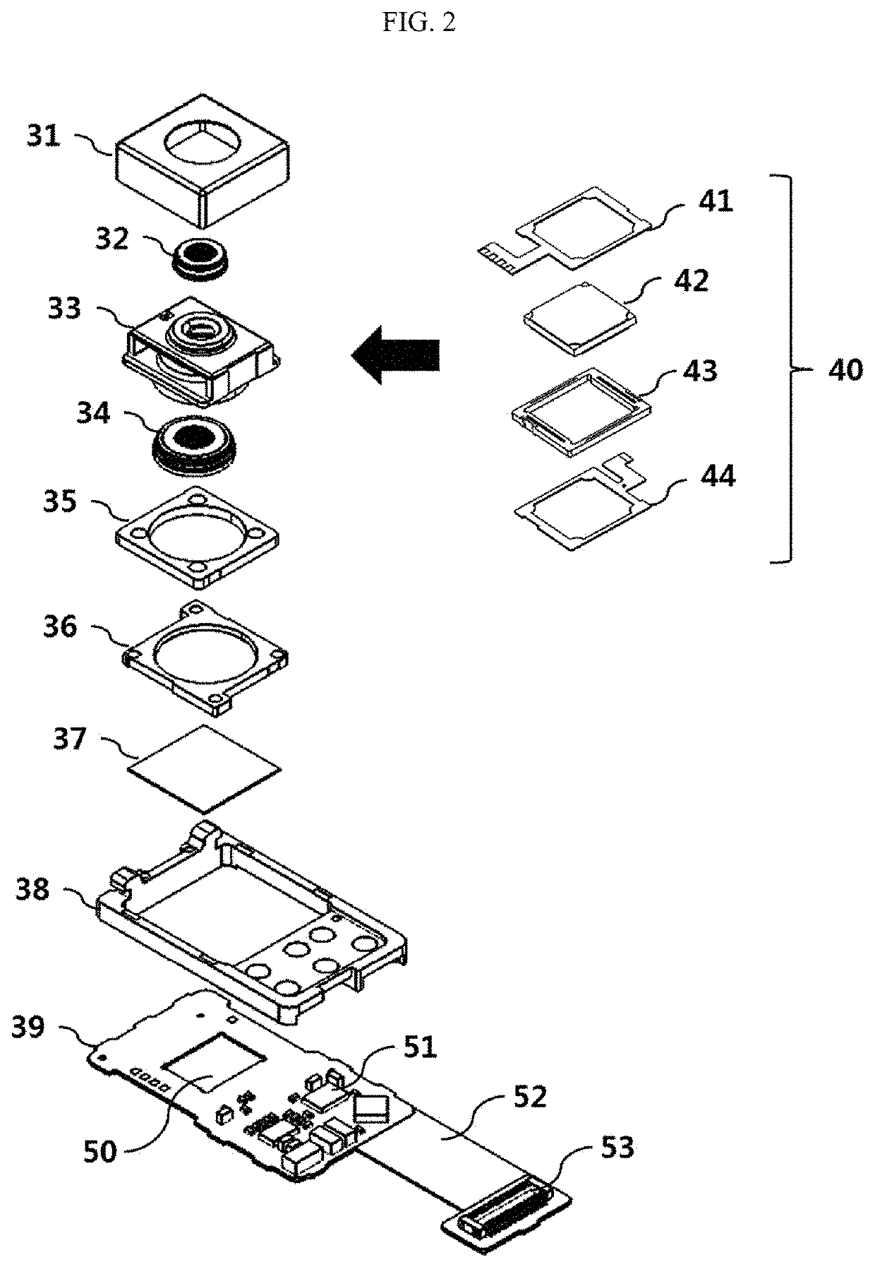 Camera module and optical device including liquid lens